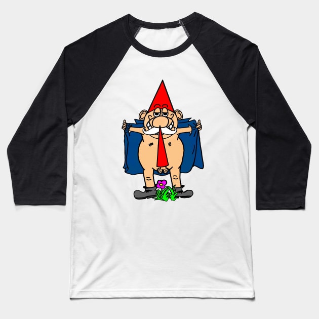 Peeper Gnome Baseball T-Shirt by imphavok